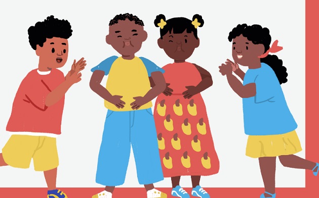 Ilustração da brincadeira Melancia reprodução do livro Catalogo de jogos e brincadeiras africanas e afro-brasileiras